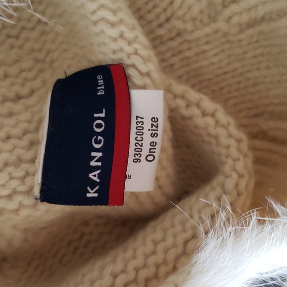 Kangal Handknit Lambswool Beige Beanie Pull on - Picture 5 of 6
